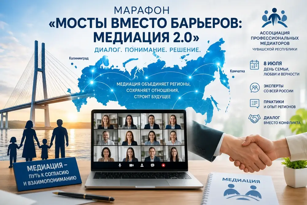 Марафон «Мосты вместо барьеров: Медиация 2.0» объединил медиаторов России